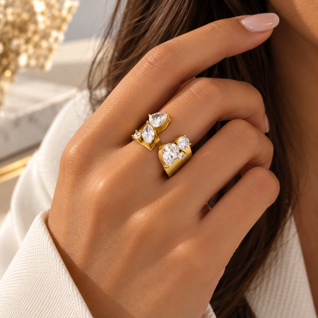 Bague Lina sertie de cristaux