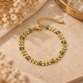 Bracelet Épis de Blé Émail Coloré