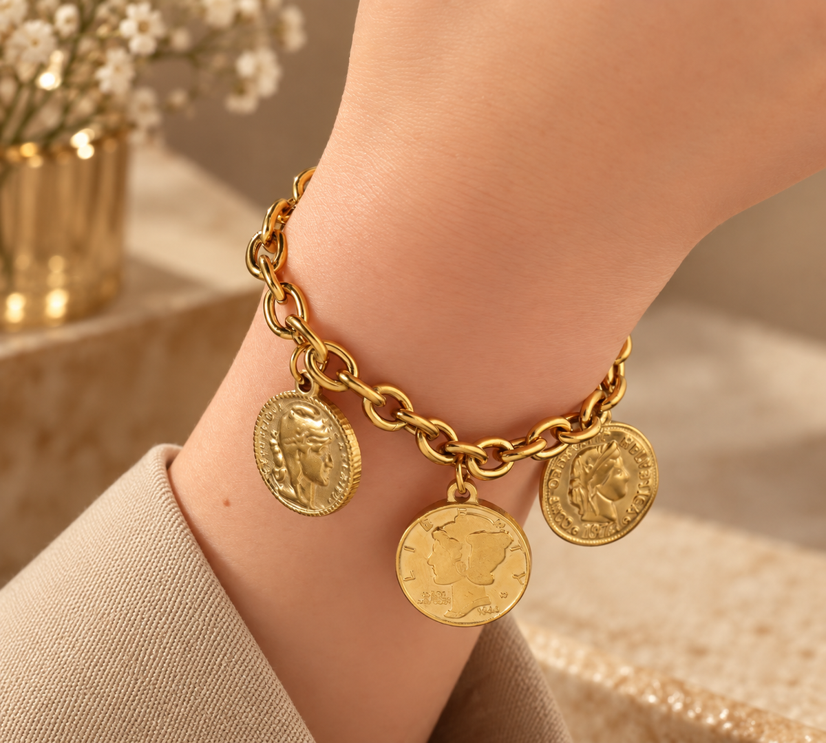 Bracelet Pièces