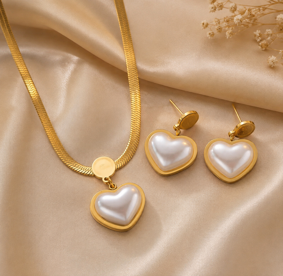 Parure Coeur de Nacre