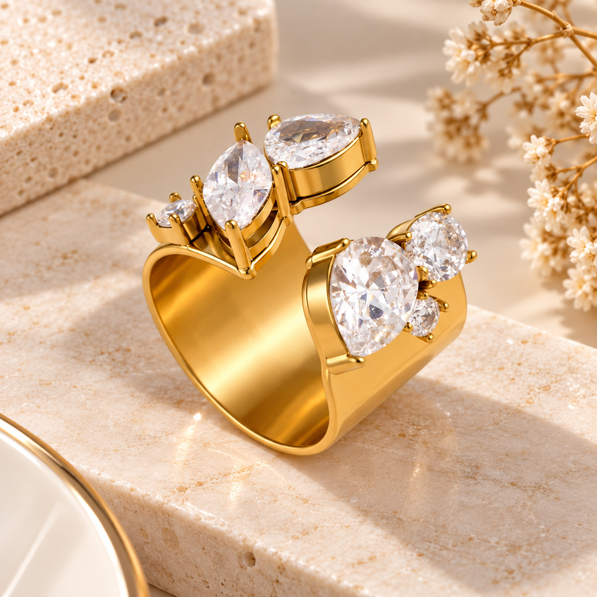 Bague Lina sertie de cristaux