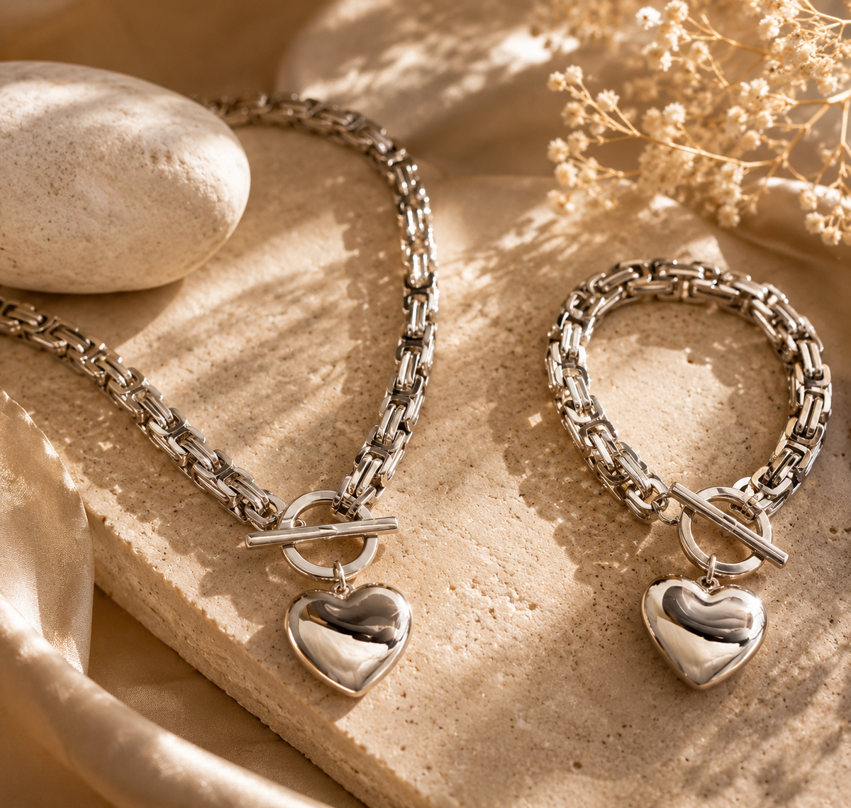 Parure coeur