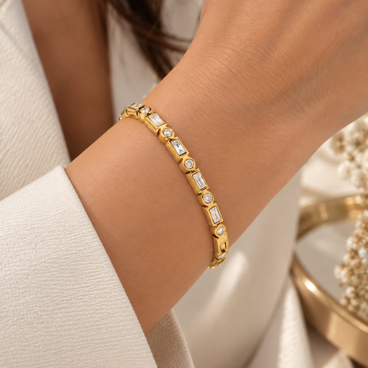 Jonc Cristal Baguette