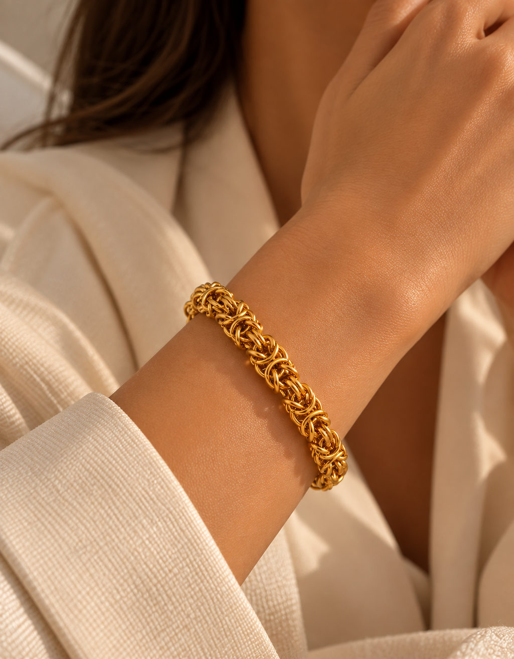 Bracelet Naïra - Maillons entrelacés