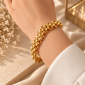 Bracelet Chaîne Panthère — Or & Argenté